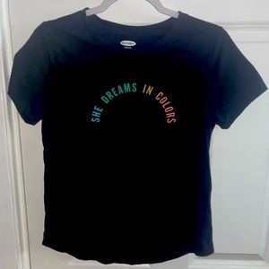 “She Dreams in Colors” Small T-Shirt